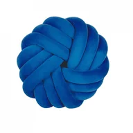 Poduszki dekoracyjne - Beliani Beliani Poduszka dekoracyjna supeł 30 x 30 cm niebieska AKOLA - miniaturka - grafika 1