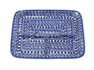 Ceramiczny talerz dzielony Ceramika Bolesławiec - Dekoratorstwo Ceramiczny talerz dzielony Ceramika Bolesławiec - Dekoratorstwo - miniaturka - grafika 1