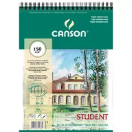 Szkolne artykuły papiernicze - Blok rysunkowy Canson Student A5 biay 200g 50k (400121823) - miniaturka - grafika 1