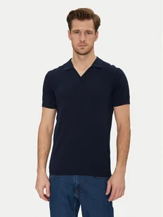 Blend Polo 20718362 Granatowy Regular Fit - Koszulki męskie - miniaturka - grafika 1