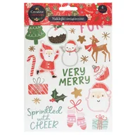 Zabawki kreatywne - Creative Christmas, Naklejki papierowe 4 arkusze - miniaturka - grafika 1