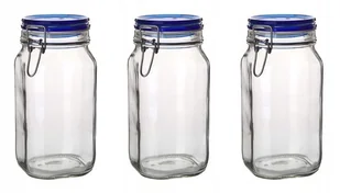 Słoik Hermetyczny Na Żywność 3 X 1,5 L Bormioli - Pojemniki kuchenne - miniaturka - grafika 1