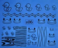 Ozdoby do paznokci - Naklejki wodne na paznokcie - nr S06 - miniaturka - grafika 1