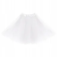 Stroje karnawałowe - Strój Spódniczka Tiulowa Biała 40Cm Kostium Przebranie Tutu - miniaturka - grafika 1