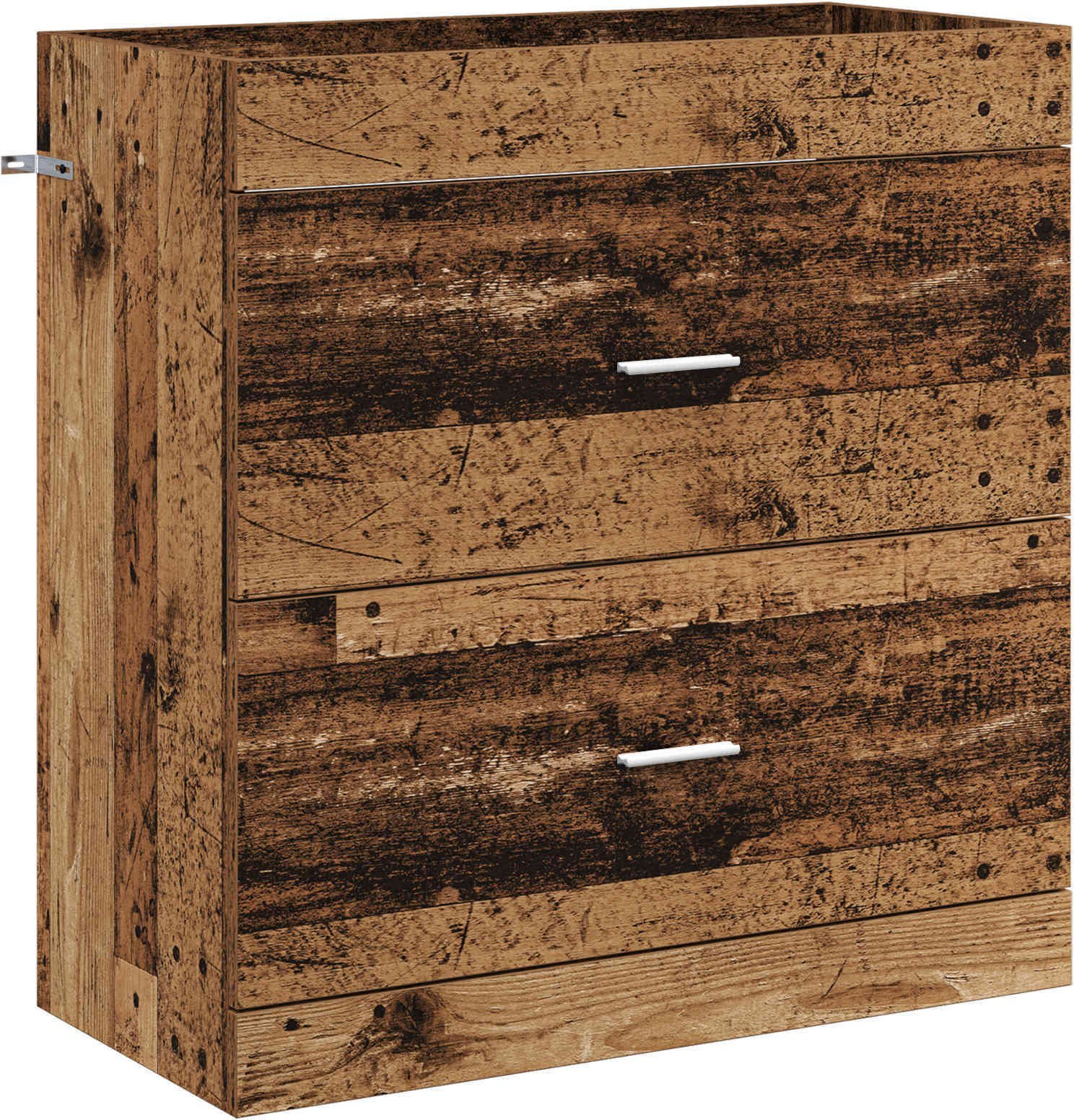 vidaXL vidaXL Szafka pod zlewem w łazience Stare drewno 78,5 x 37,5 x 81 cm