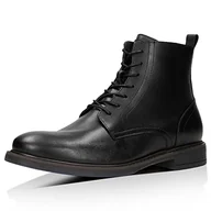 Półbuty męskie - Czarne klasyczne trzewiki męskie ze skóry licowej, 24052-51, r. 43 - miniaturka - grafika 1