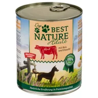 Mokra karma dla psów - Best Nature Dog Adult, 6 x 800 g - Wołowina, ryż i olej z krokosza barwierskiego - miniaturka - grafika 1