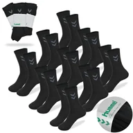 Skarpetki męskie - HUMMEL Skarpety Męskie 9 par Długie Czarne Bawełna Rozmiar 41-45 - miniaturka - grafika 1
