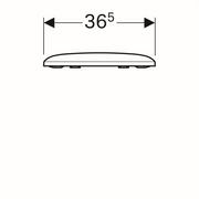 Deski sedesowe - Geberit Ceramika iCon Square Deska sedesowa wolnoopadająca Duroplast biała 571910000 - miniaturka - grafika 1