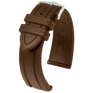 Czarny pasek kauczukowy 20 mm HIRSCH Hevea 40458815-2-20  | OFICJALNY SKLEP | RATY 0% • Zapłać później PayPo • GRATIS WYSYŁKA ZWROT DO 365DNI - Akcesoria do zegarków - miniaturka - grafika 1