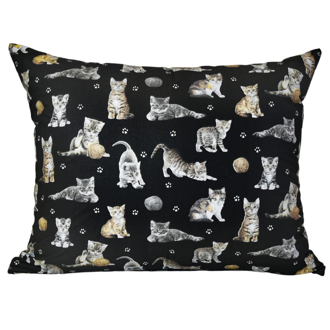 Poszewka Dziecięca 50x70 Bawełniana Kotki Łapki Czarne Wysoka Jakość Polski Producent