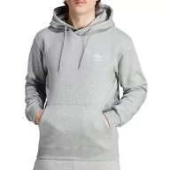 Bluzy sportowe męskie - Bluza adidas Originals Trefoil Essentials IM4525 - szara - Adidas - miniaturka - grafika 1