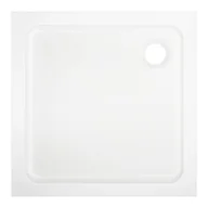 Brodziki prysznicowe - Dommel Brodzik akrylowy kwadratowy 70 x 70 x 15 cm biały - miniaturka - grafika 1