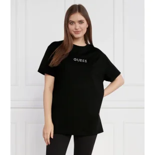 GUESS T-shirt SS CN MINI BOX TEE | Regular Fit - Koszulki i topy damskie - miniaturka - grafika 1
