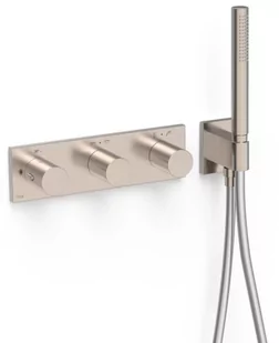 Bateria podtynkowa TRES B-system Stal 30735401AC - Baterie wannowe i prysznicowe - miniaturka - grafika 1