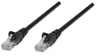 Patchcordy - Intellinet 0.45m Cat5e kabel sieciowy Czarny 0,5 m U/UTP (UTP) 318143 - miniaturka - grafika 1