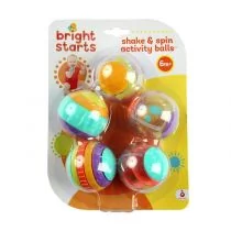 Bright Starts HCM Kinzel GmbH HCM Aktywne Piłeczka Shake & Spin, 5 sztuk 28158 - Zabawki interaktywne dla dzieci - miniaturka - grafika 1