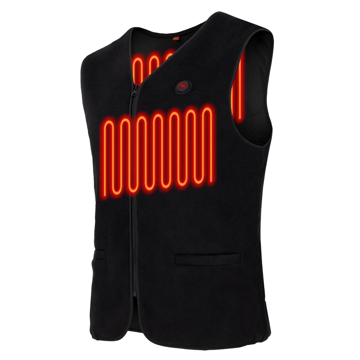 Glovii, Kamizelka męska ogrzewana, czarny, rozmiar M