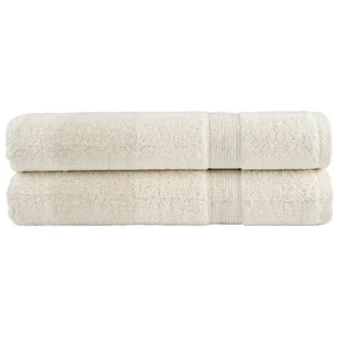 vidaXL Ręczniki premium SOLUND, 2 szt., kremowe, 100x200 cm, 600 g/cm² - Ręczniki - miniaturka - grafika 1