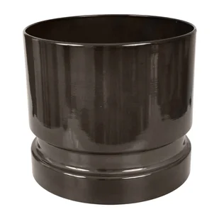 Cermax Doniczka metalowa Woodlog śr.31 cm szara - Donice - miniaturka - grafika 1