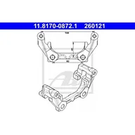 Układ hamulcowy - akcesoria - ATE JARZMO ZACISKU HAMULCA 11.8170-0872.1 RENAULT LAGUNA 1.5DCI 12 11.8170-0872.1 - miniaturka - grafika 1