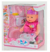 Lalki dla dziewczynek - baby love interaktywna lalka bobas akcesoria 43 cm 8 funkcji BL018E - miniaturka - grafika 1
