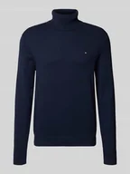 Swetry męskie - Golf o kroju regular fit z mieszanki bawełny i kaszmiru - miniaturka - grafika 1