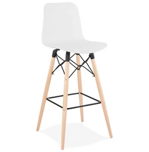 Kokoon Design Hoker Detroit biały BS02480WH - Taborety i hokery - miniaturka - grafika 1