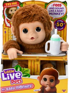 Little Live Pets LITTLE LIVE PETS MY BABY MONKEY - Zabawki interaktywne dla dzieci - miniaturka - grafika 1