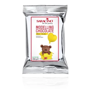 Saracino Czekolada plastyczna żółta yellow 250g - Dodatki do ciast w proszku - miniaturka - grafika 1