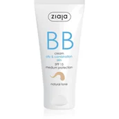 Kremy BB - Ziaja BB krém do cery tłustej mieszanej naturalny SPF15 50 ml - miniaturka - grafika 1