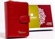 Portfele - Peterson Skórzany portfel damski na zatrzask - Peterson - miniaturka - grafika 1