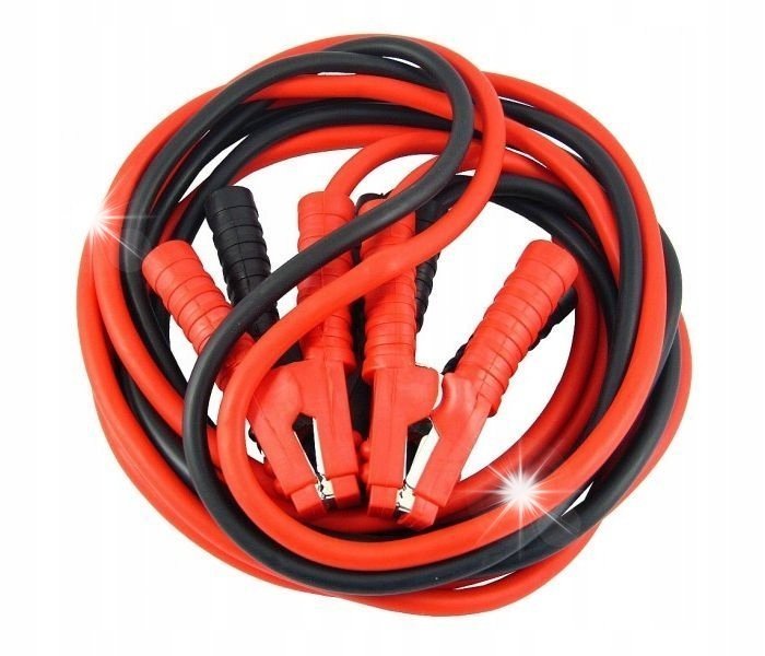 MOCNE KABLE ROZRUCHOWE 1200A 6 METRÓW PRZEWODY DO ODPALANIA AUTA GRUBE