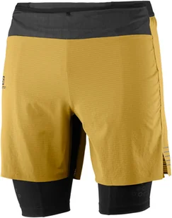Salomon Spodenki Exo Motion Twin Skin M Cumin / Black C16126 - Spodnie sportowe damskie - miniaturka - grafika 1