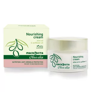 MACROVITA OLIVE-ELIA NOURISHING CREAM krem odżywczy z bio-składnikami cera sucha lub odwodniona 50ml - Kremy do twarzy - miniaturka - grafika 1