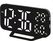 Zegary - Zegarek JVD Zegar budzik LED JVD SB3725.3 termometr higrometr USB - miniaturka - grafika 1