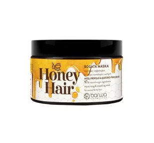 Barwa Honey Hair miodowa maska do włosów nawilżająca 220ml - Maski do włosów - miniaturka - grafika 1