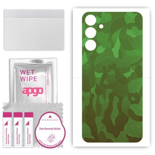 folia naklejka skórka strukturalna na TYŁ do Samsung Galaxy A35 5G - Moro Camo Zielony - apgo SKINS