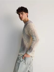 Reserved - Wzorzysty sweter - wielobarwny - Swetry męskie - miniaturka - grafika 1