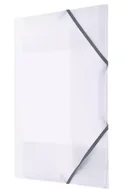 Teczki i skoroszyty - Teczka A4 PP gumka narożna transparentna - Tetis - miniaturka - grafika 1