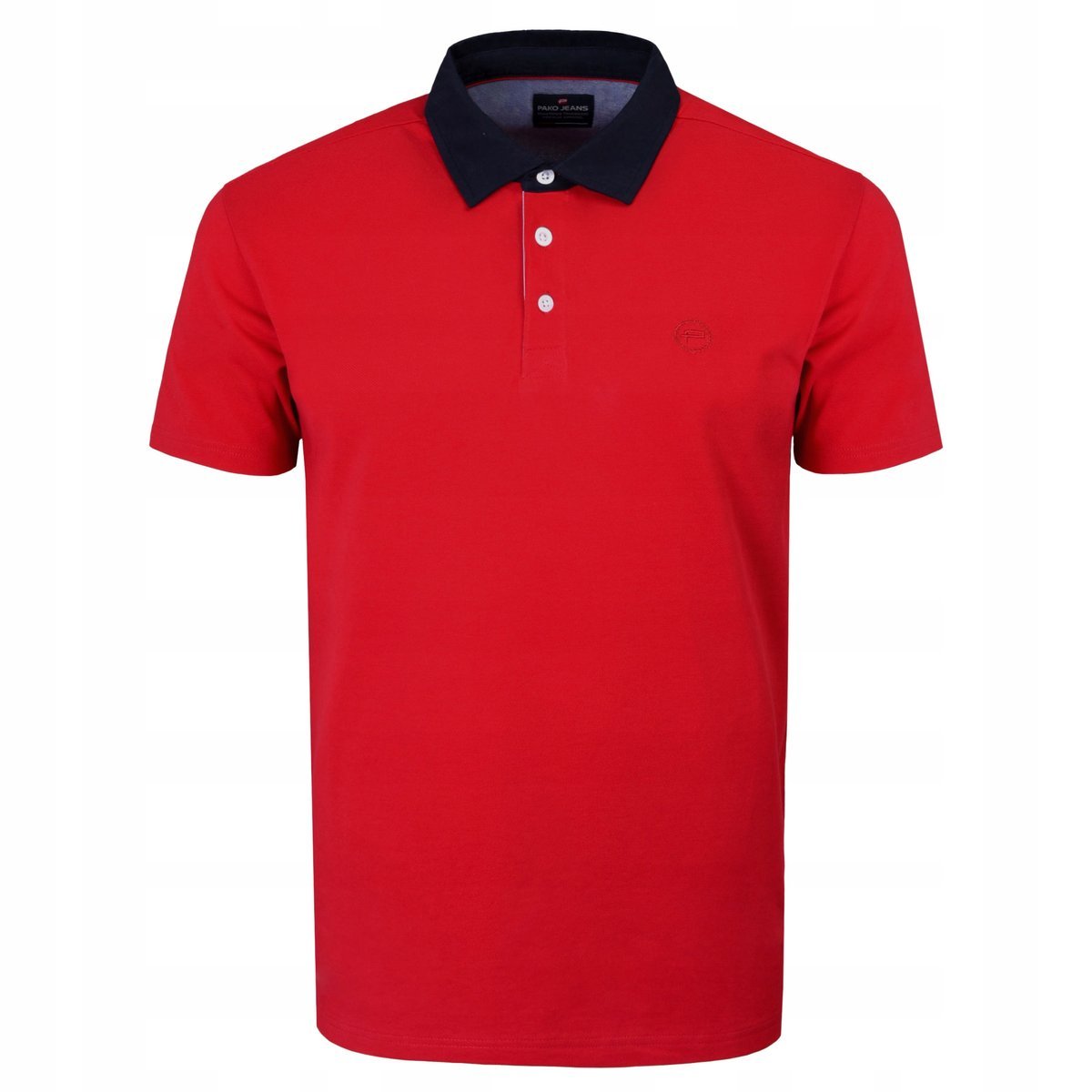 POLO Koszulka Męska CZERWONA Bawełniana ALT Elegancka 2XL Pako Jeans