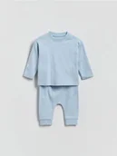 Komplety dla niemowląt - Reserved - Bawełniany komplet - jasnoniebieski - miniaturka - grafika 1