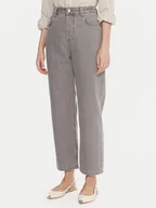 Spodnie damskie - Marella Jeansy 2523186084 Szary Mom Fit - miniaturka - grafika 1