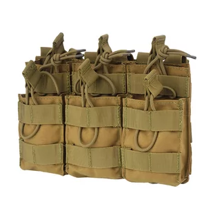 Condor - Ładownica MOLLE na magazynki AR15 dwuwarstwowa - Triple Stacker M4 Mag Pouch - Potrójna - Coyote Brown - MA44-498 - Odzież taktyczna i umundurowanie - miniaturka - grafika 1