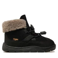 Buty dla dziewczynek - Trzewiki Froddo Zeru Tex Cosy Barefoot G3110258-5 M Czarny - miniaturka - grafika 1