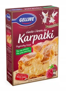 Gellwe Ciasto + krem do karpatki 340g - Dodatki do ciast w proszku - miniaturka - grafika 1