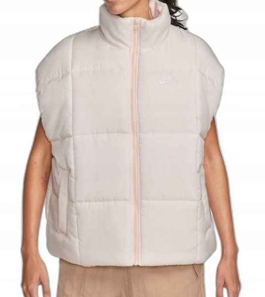 Kamizelka damska beżowa ocieplana Nike Sportswear FB7679-838 r. S