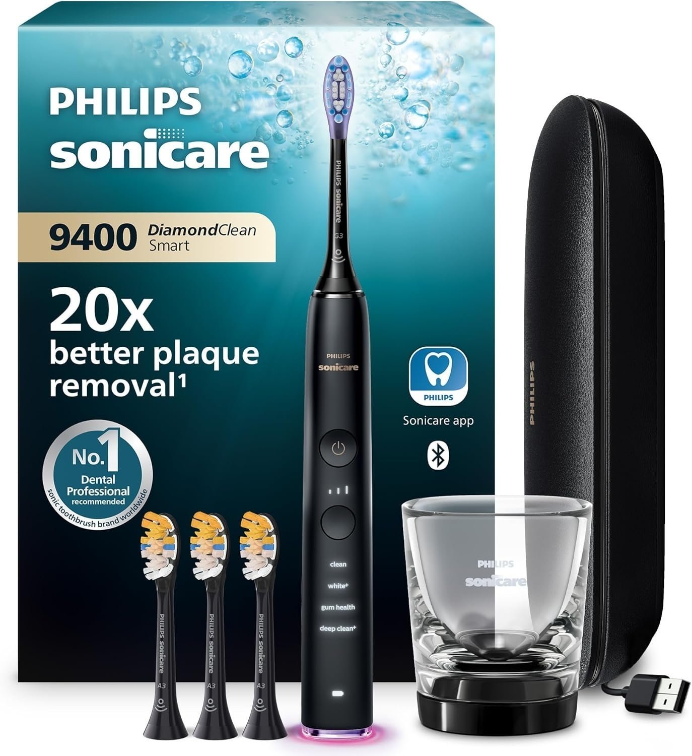 Szczoteczka Philips Sonicare DiamondClean Smart 9400 elektryczna szczoteczka zestaw