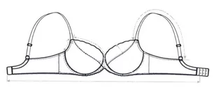 Biustonosz VENA VB-400 czarny półusztywniany (kolor czarny, rozmiar 75H) - Biustonosze - miniaturka - grafika 2