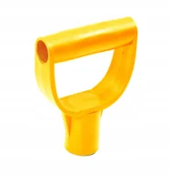 Łopaty i widły - MOCNY UCHWYT DO TRZONKA ŁOPATY LUB SZPADLA ŚREDNICA FI 30 MM ŻÓŁTA RĄCZKA - miniaturka - grafika 1